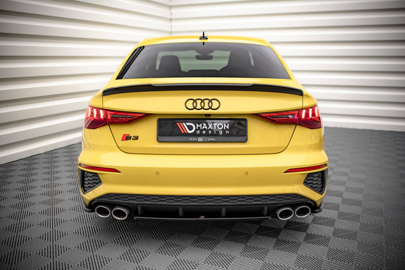 Maxton rear splitter til Audi S3 Sedan 8Y – blank sort – billede 1 af 5