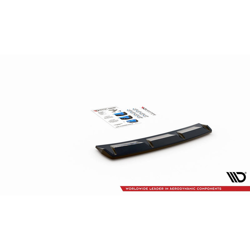 Maxton rear splitter til Audi S3 Sedan 8Y – blank sort – billede 4 af 5