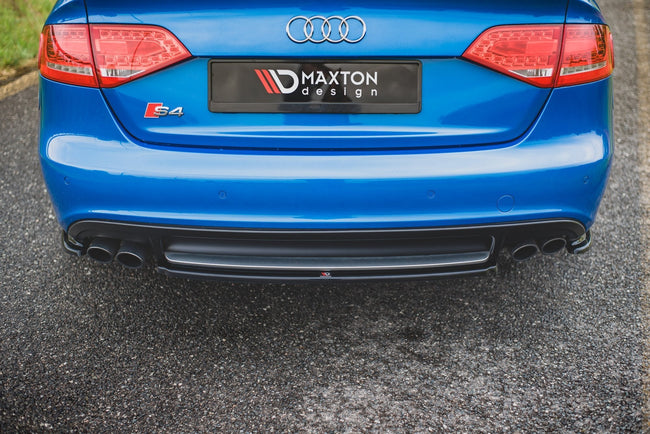 Maxton rear splitter til Audi S4 / A4 S-Line B8 Sedan – blank sort – billede 1 af 8