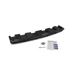 Maxton rear splitter til Audi S6 C7 Avant (with vertical bars) – blank sort – billede 2 af 3