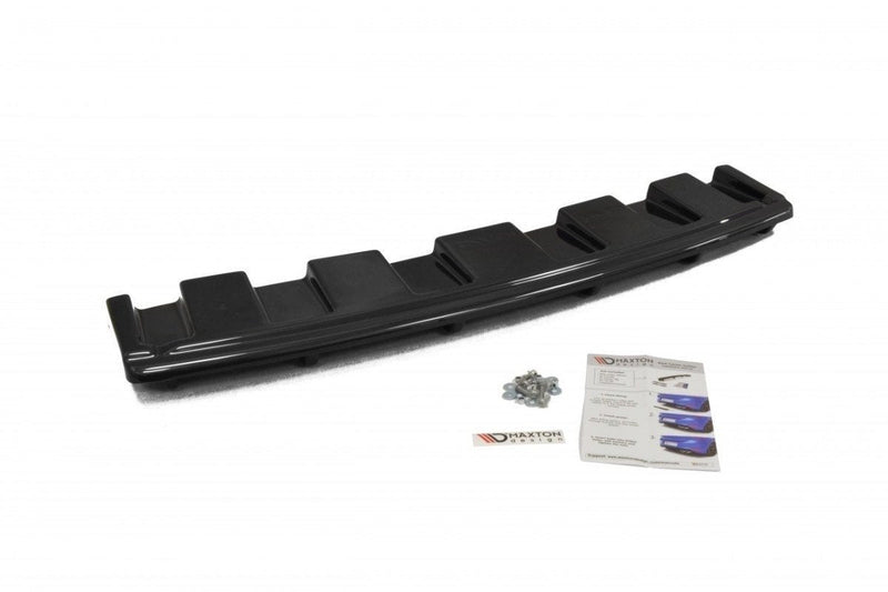 Maxton rear splitter til Audi S6 C7 Avant (with vertical bars) – blank sort – billede 2 af 3
