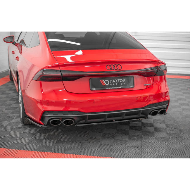 Maxton rear splitter til Audi S7 C8 – blank sort – billede 1 af 6