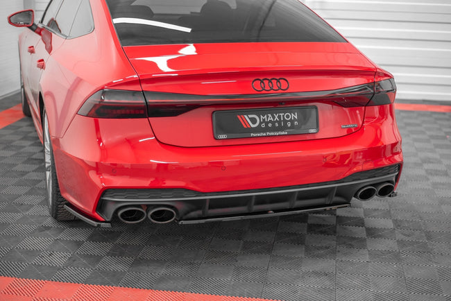 Maxton rear splitter til Audi S7 C8 – blank sort – billede 1 af 6
