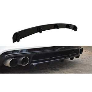 Maxton rear splitter til Audi TT S 8J (with a vertical bar) – blank sort – billede 1 af 4