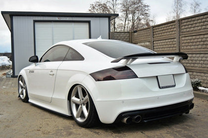 Maxton rear splitter til Audi TT S 8J (with a vertical bar) – blank sort – billede 4 af 4