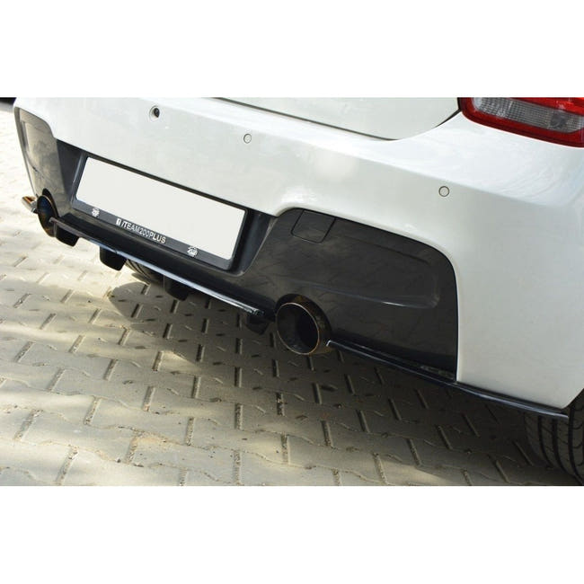 Maxton rear splitter til BMW 1 F20/F21 M-Power (with vertical bars) – blank sort – billede 2 af 5