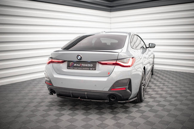 Maxton rear splitter til BMW 4 Gran Coupe M-Pack G26 – blank sort – billede 1 af 5