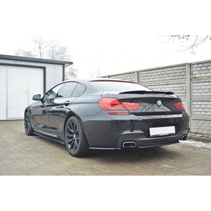 Maxton rear splitter til BMW 6 Gran Coupé Mpack (without vertical bars) – blank sort – billede 1 af 2