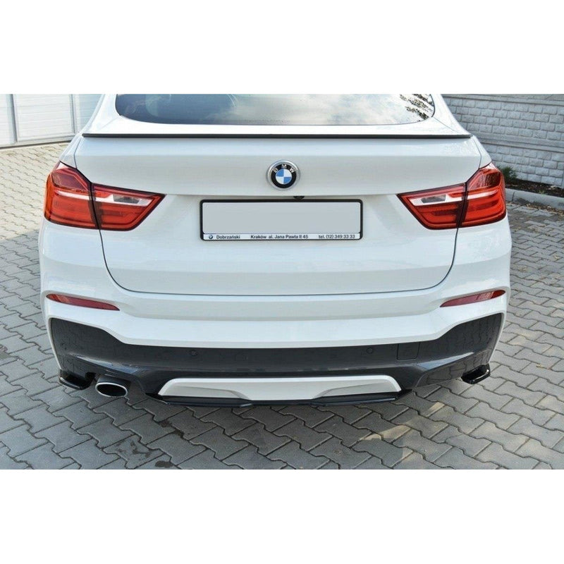 Maxton rear splitter til BMW X4 M-PACK (without a vertical bar) – blank sort – billede 3 af 4