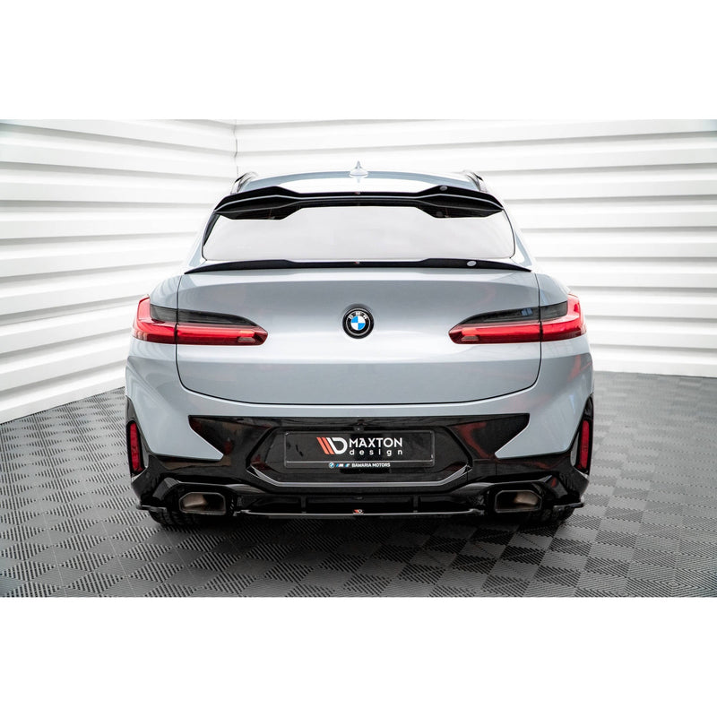 Maxton rear splitter til BMW X4 M-Pack G02 Facelift – blank sort – billede 1 af 5