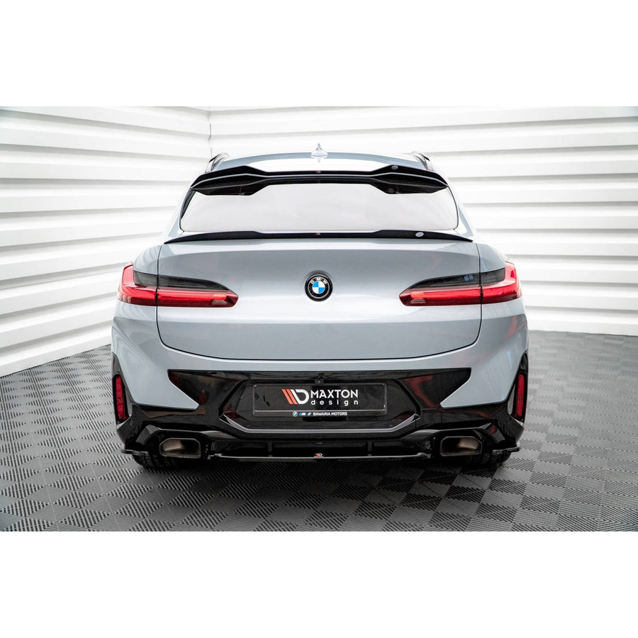 Maxton rear splitter til BMW X4 M-Pack G02 Facelift – blank sort – billede 1 af 5