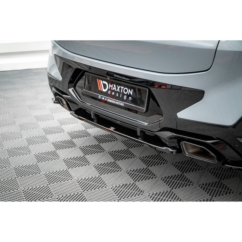 Maxton rear splitter til BMW X4 M-Pack G02 Facelift – blank sort – billede 2 af 5