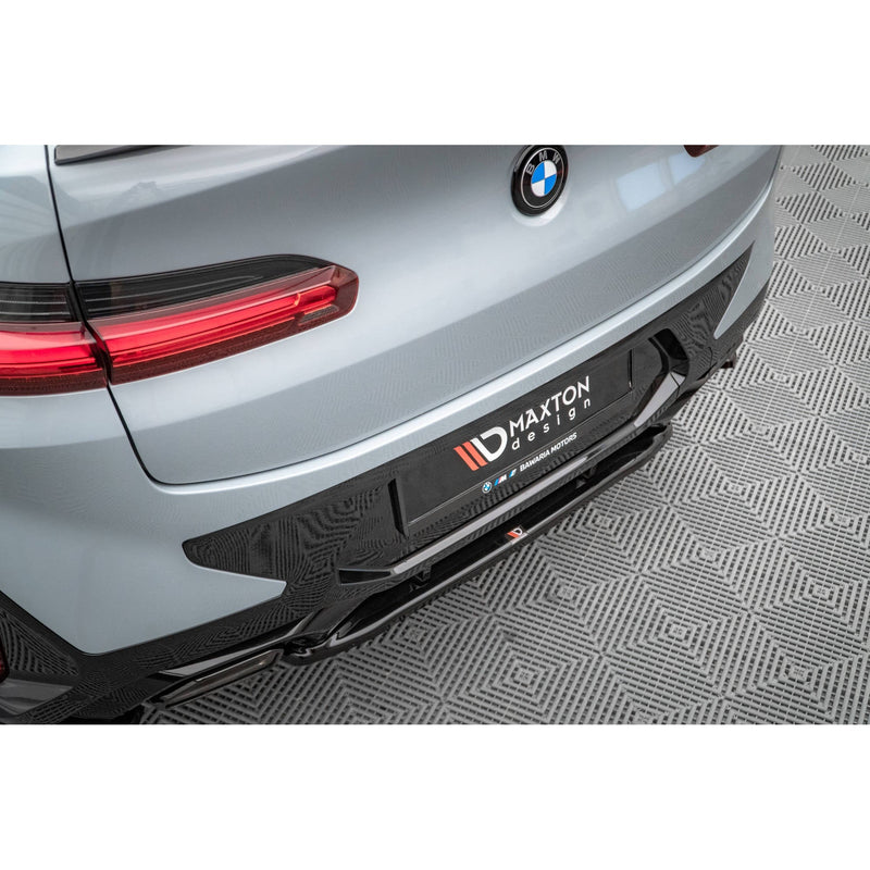 Maxton rear splitter til BMW X4 M-Pack G02 Facelift – blank sort – billede 3 af 5