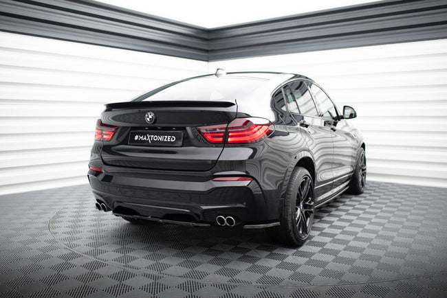 Maxton rear splitter til BMW X4 M-PACK (with a vertical bar) – blank sort – billede 1 af 9