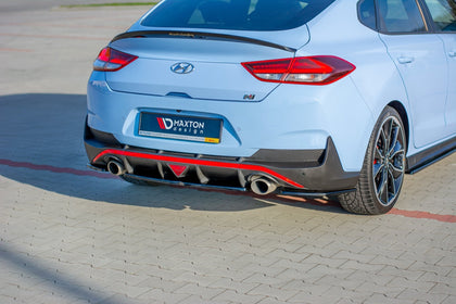 Maxton rear splitter til Hyundai I30 N Mk3 Fastback – blank sort – billede 1 af 5