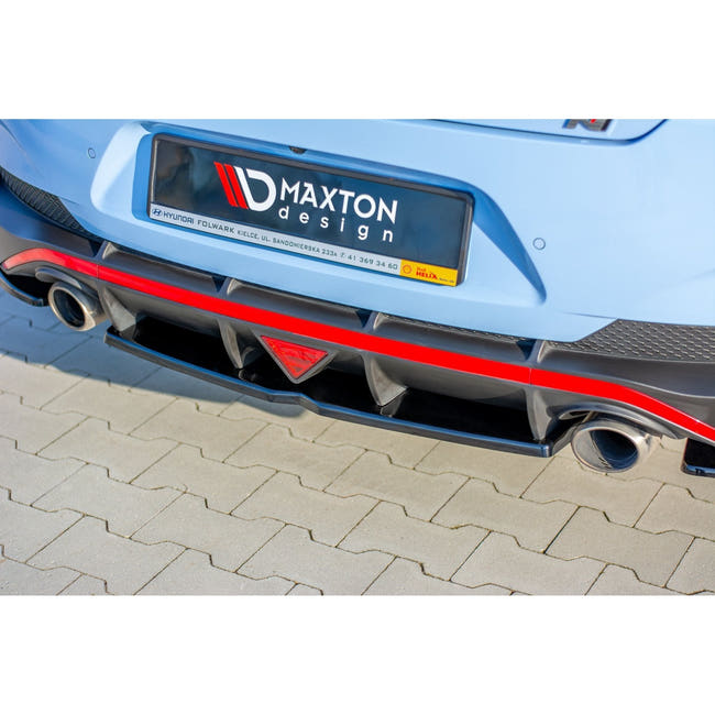 Maxton rear splitter til Hyundai I30 N Mk3 Fastback – blank sort – billede 2 af 5