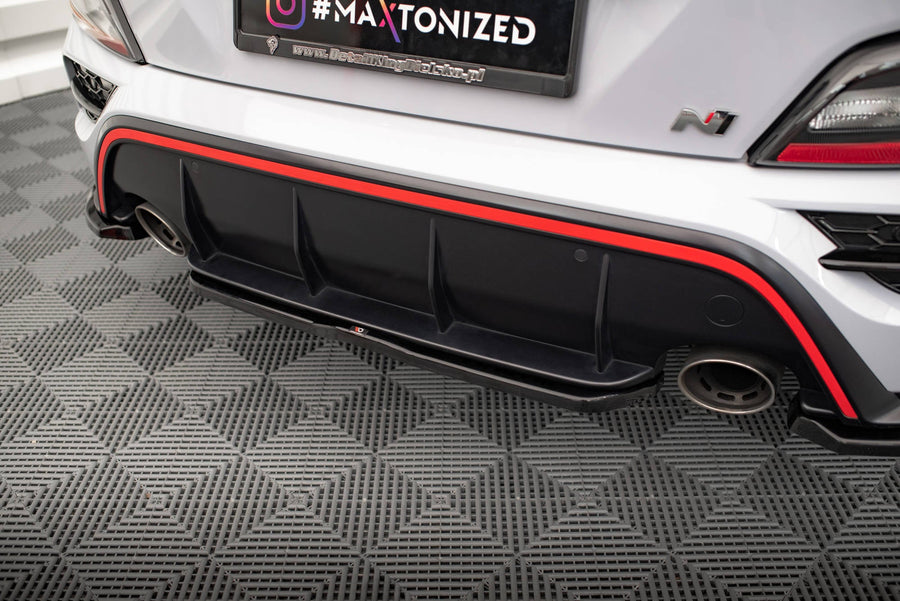 Maxton rear splitter til Hyundai Kona N Mk1 – blank sort – billede 1 af 6