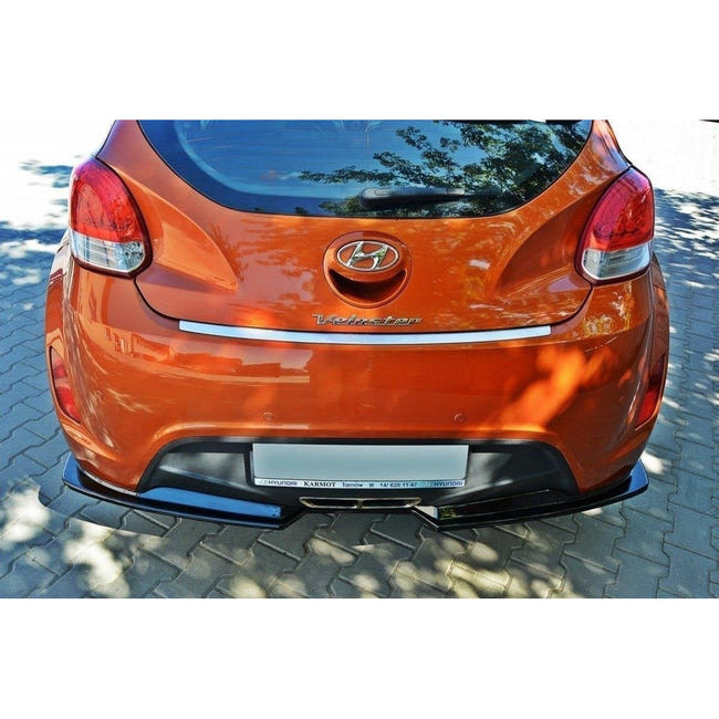 Maxton rear splitter til Hyundai Veloster – blank sort – billede 1 af 6