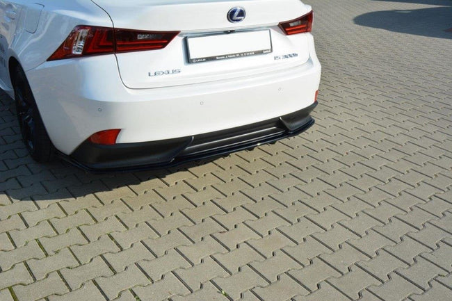 Maxton rear splitter til Lexus IS Mk3 H (with vertical bars) – blank sort – billede 1 af 6