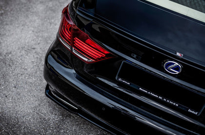 Maxton rear splitter til Lexus LS Mk4 Facelift – blank sort – billede 2 af 7