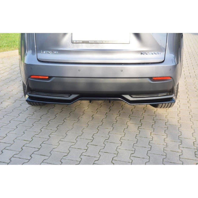 Maxton rear splitter til Lexus NX Mk1 H (with vertical bars) – blank sort – billede 1 af 7