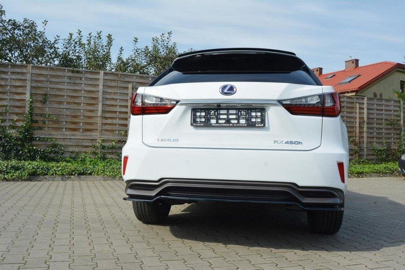 Maxton rear splitter til Lexus RX Mk4 H (without vertical bars) – blank sort – billede 1 af 6