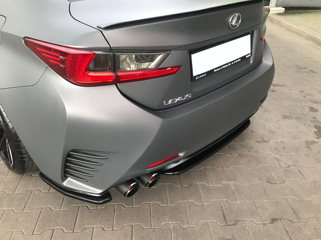 Maxton rear splitter til Lexus Rc Mk1 – blank sort – billede 2 af 3