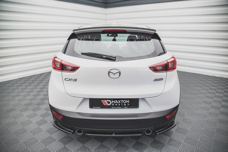 Maxton rear splitter til Mazda CX-3 – blank sort – billede 1 af 4