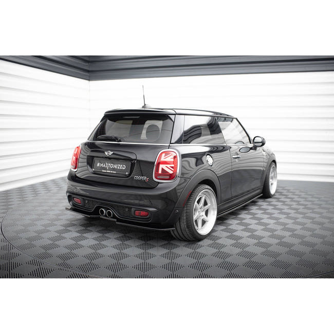 Maxton rear splitter til Mini Cooper S F56 / F56 Facelift – blank sort – billede 1 af 4