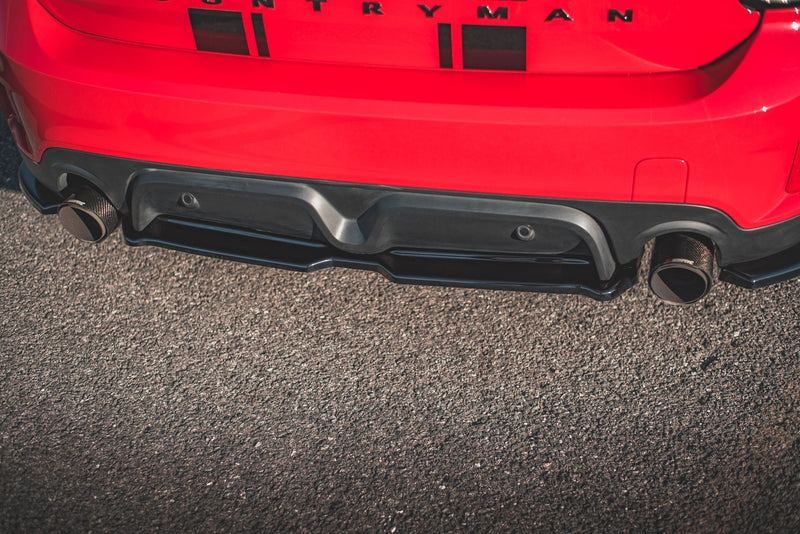 Maxton rear splitter til Mini Countryman Mk2 F60 JCW – blank sort – billede 4 af 6