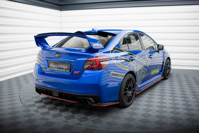 Maxton rear splitter til Subaru WRX STI – blank sort – billede 1 af 7