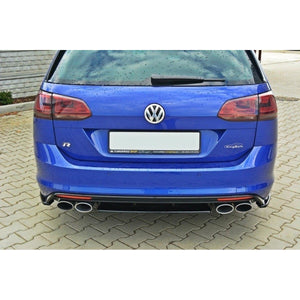 Maxton rear splitter til Volkswagen Golf Mk7 R Estate (without a vertical bar) – blank sort – billede 1 af 4