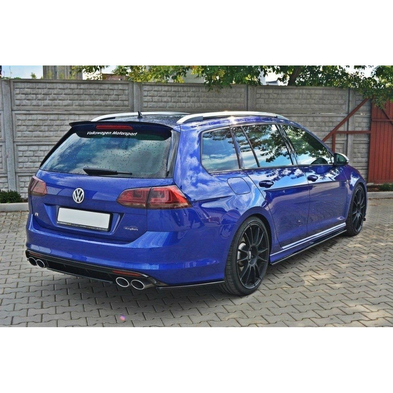 Maxton rear splitter til Volkswagen Golf Mk7 R Estate (without a vertical bar) – blank sort – billede 2 af 4