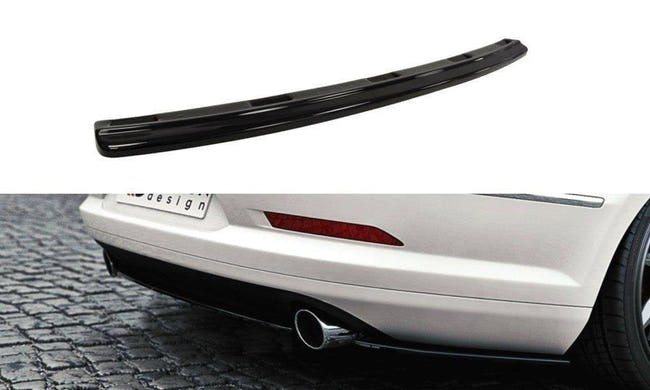 Maxton rear splitter til Volkswagen Passat CC R36 Rline (Preface) (without vertical bars) – blank sort