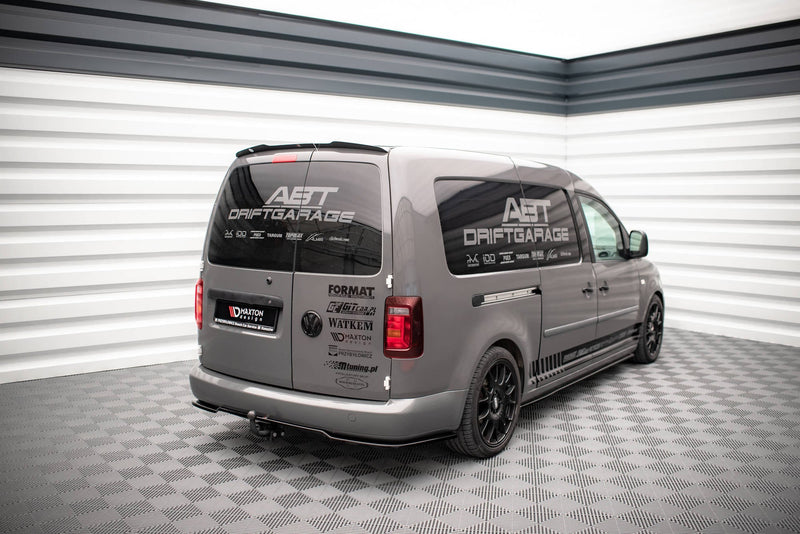 Maxton rear splitter til Volkswagen Caddy Long Mk3 Facelift – blank sort – billede 2 af 5