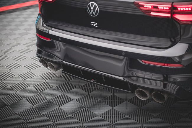 Maxton rear splitter til Volkswagen Golf R Hatchback Mk8 / Mk8 Facelift – blank sort – billede 1 af 6
