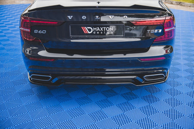 Maxton rear splitter til Volvo S60/V60 R-Design Mk3 – blank sort – billede 1 af 7