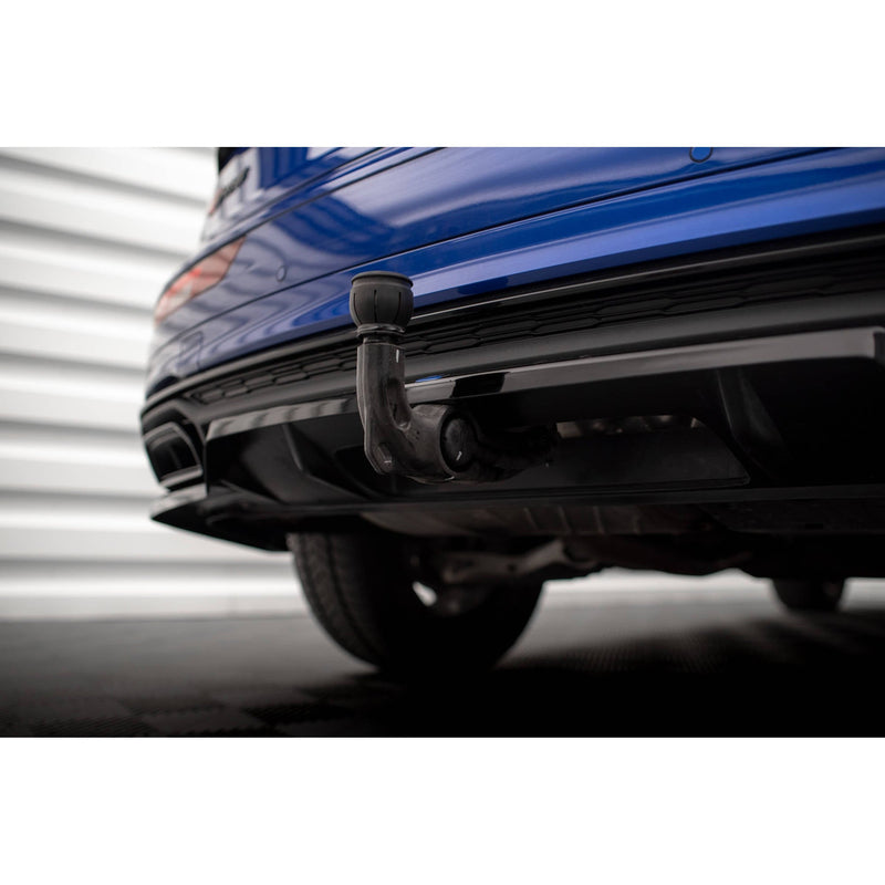 Maxton rear splitter til Audi Q5 S-Line SUV Mk2 Facelift – blank sort – billede 2 af 8