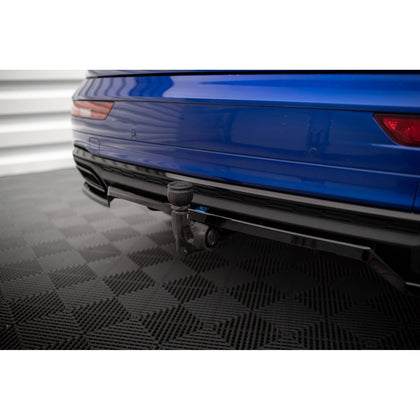 Maxton rear splitter til Audi Q5 S-Line SUV Mk2 Facelift – blank sort – billede 6 af 8
