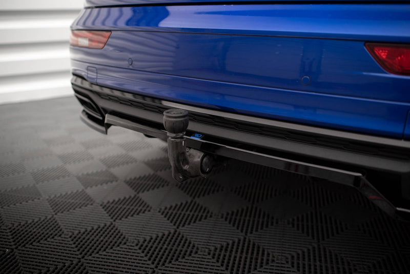 Maxton rear splitter til Audi Q5 S-Line SUV Mk2 Facelift – blank sort – billede 6 af 8