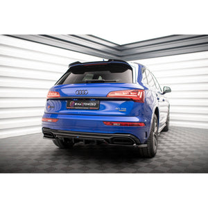 Maxton rear splitter til Audi Q5 S-Line SUV Mk2 Facelift – blank sort – billede 1 af 8