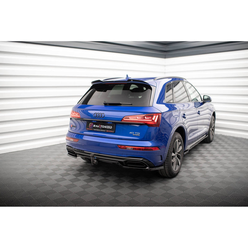 Maxton rear splitter til Audi Q5 S-Line SUV Mk2 Facelift – blank sort – billede 5 af 8