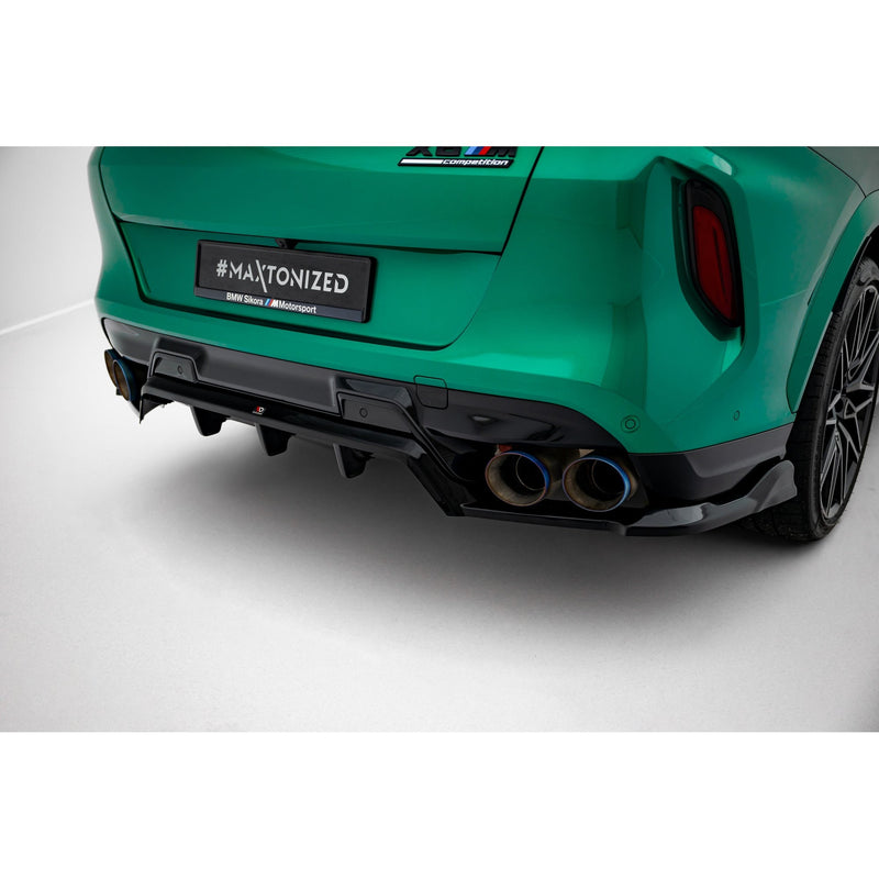 Maxton rear splitter til BMW X6 M F96 Facelift – blank sort – billede 2 af 8