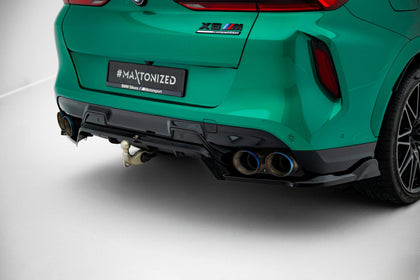 Maxton rear splitter til BMW X6 M F96 Facelift – blank sort – billede 3 af 8