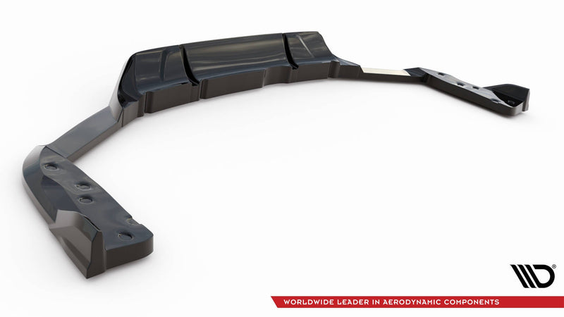 Maxton rear splitter til BMW X6 M F96 Facelift – blank sort – billede 7 af 8