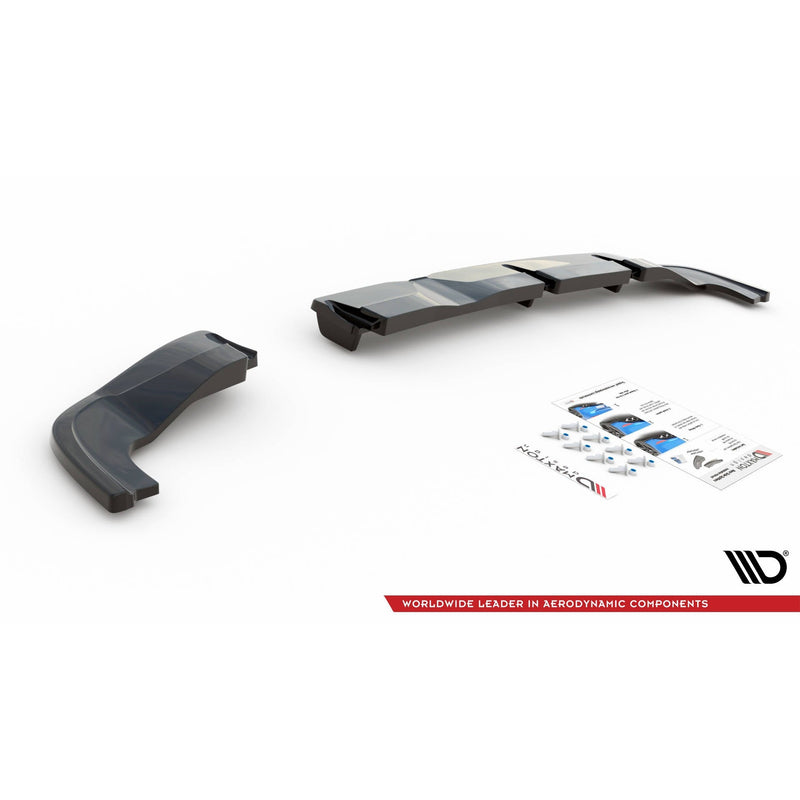 Maxton rear splitter til Hyundai I20 N Mk3 – blank sort – billede 6 af 7