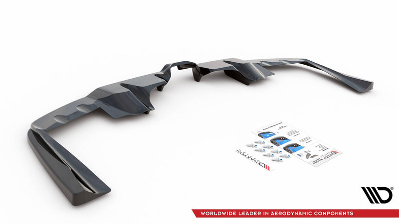 Maxton rear splitter til Mercedes-AMG GLE 53 Coupe C167 / C167 Facelift – blank sort – billede 4 af 5