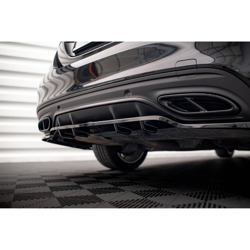 Maxton rear splitter til Mercedes-Benz C AMG-Line W205 Facelift – blank sort – billede 3 af 7