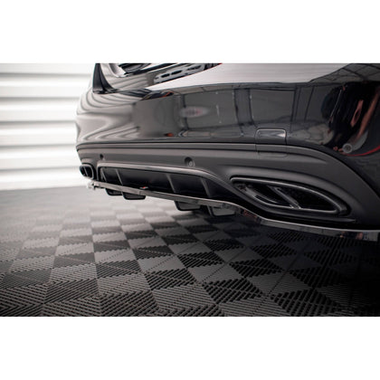 Maxton rear splitter til Mercedes-Benz C AMG-Line W205 Facelift – blank sort – billede 4 af 7