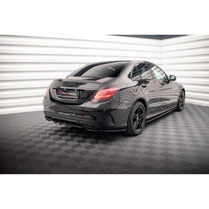 Maxton rear splitter til Mercedes-Benz C AMG-Line W205 Facelift – blank sort – billede 5 af 7